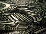 Oyster beds near Marennes, Charente-Maritime Department, France