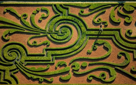 Gardens at the Chateau of Vaux-le-Vicomte, Maincy, Seine-et-Marne, France - nature, france, chateau, vaux-le-vicomte, seine-et-marne, maincy, gardens