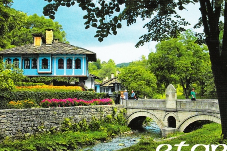 Etar, Bulgaria - nice, photography, bulgaria, nature, river, architecture, house, old, photo, bridge