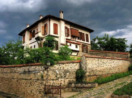 Zlatograd, Bulgaria - house, photography, photo, Bulgaria, architecture, dark, nice, cloudy, sky