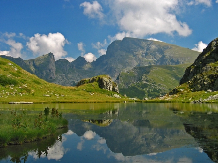 Malyovitsa, Bulgaria - nice, lake, sky, mountain, photography, water, bulgaria, nature, view, gree, reflection, blue, photo