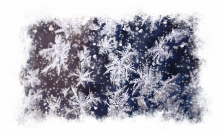 Winter - snowflakes, winter, snowflake, beautiful, snow