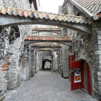 Old town streets in Tallinn