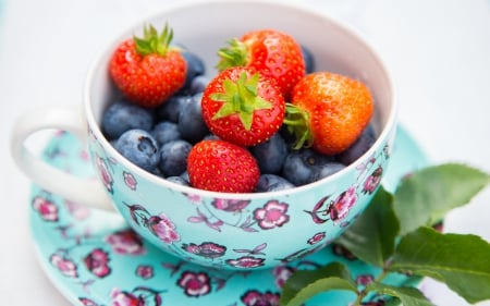 ♥ Fruits  ♥ - berries, fresh, fruits, bowl