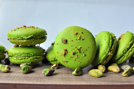 ♥ Macaroons  ♥ - cookies, food, sweet, pistacio