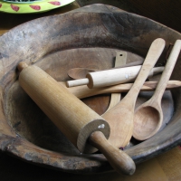 Wooden kitchen utensils