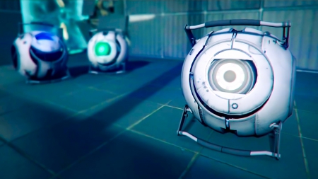 Portal Trio - one, glados, portal, eye, robot