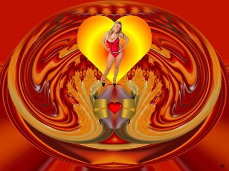 Given A Heart - eye candy, collage, 3d, fractal, abstract