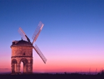 a mighty windmill at twilight