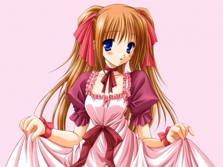 Anime - anime, girl, gair, dress