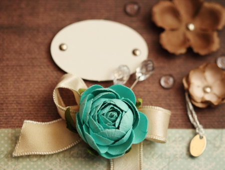 Vintage - flowers, cloth, ribbon, vintage