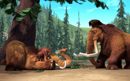 Ice Age - movie, mammoth, ice, age