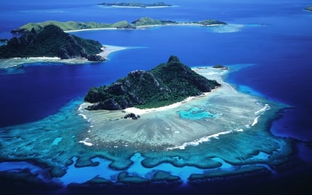 Island - island, water, sky, ocean