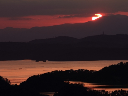 Sunset - nature, lake, sunset, beautiful