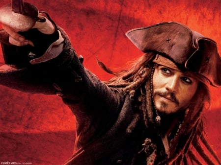 Pirates of the Caribbean - actors, pirates, actor, pirates of the caribbean, johnny, depp, jack sparrow, movies, johnny depp