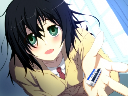 I want you to take it - want, cute, tomoko, you, it, anime, watamote, to, take, i