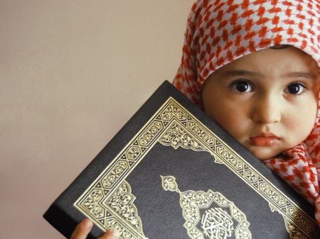 A Muslim Baby - cute, cool, baby, quran