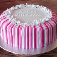 Pink birthday cake