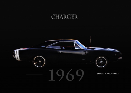 1969 CHARGER - GOFAST, CHARGER, BLACK, 1969