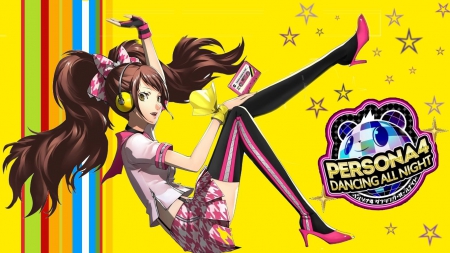 persona4 - persona, stars, yellow, pink