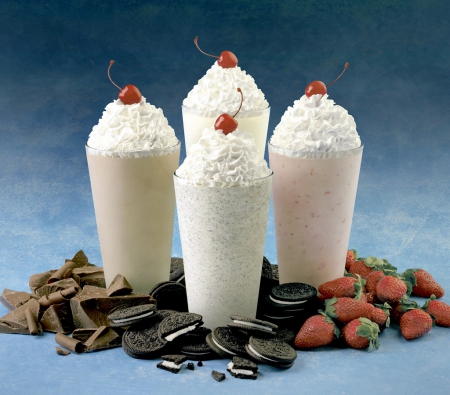 Milkshakes - milkshake, sweet, food, milk