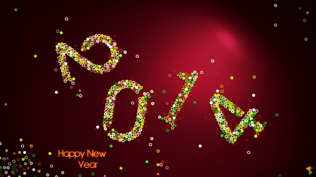 Happy New Year 2014!♥ - 2014, new year, numbers, happy