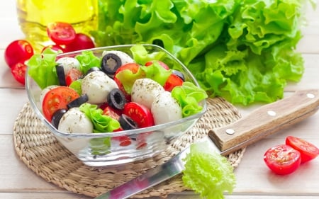 â™¥â™¥â™¥ - fresh, mozarella, food, salad