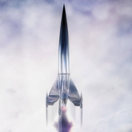 5 4 3 2 1 We have liftoff, awesome 3D - rocket, nasa, spacecraft, 3D, ufo