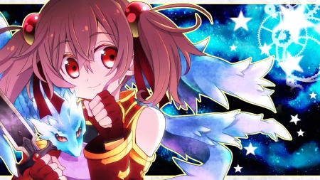 Silica - anime, dragons, cute, sword, art, silica