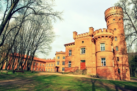 RaudonÄ—'s castle - travel, raudones pilis, castle, lithuania, castles, lietuva