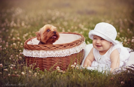 BEST FRIENDS - CUTE, ADORABLE, PUPPY, BABY