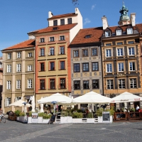 Old Town, Market Square in Warsaw, Poland