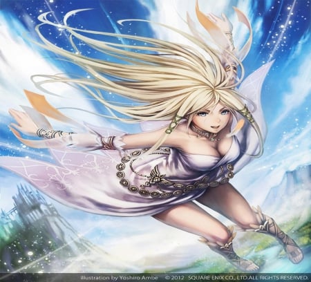 Sky Princess - pretty, cg, fantasy, girl, orginal, princess, long hair