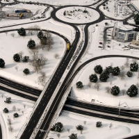 wonderful highway interchange in saint-malo france