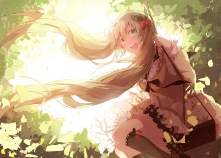 Hatsune Miku - hatsune miku, kawaii, vocaloid, long hair, anime, anime girl