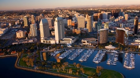 San Diego City - california, cityscapes, nature, san diego