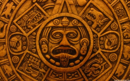 Aztec - in, image, stone, made