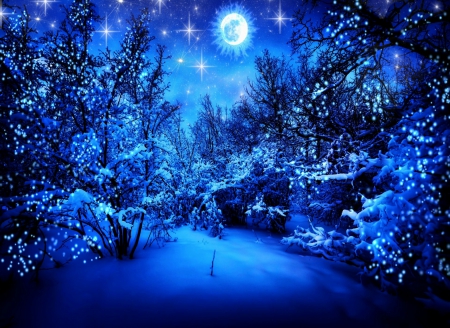 christmas starry night background