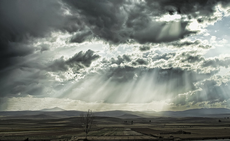 Cloudy - sky, landscape, clouds, heaven