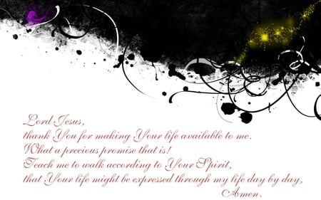 Promise - widescreen, lord, jesus, prayer, art, 2560x1600, scripture, grunge, bible