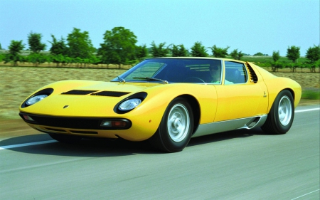 1971 Lamborghini Miura SV - car, yellow, image, 14, 01, 2014, lamborghini