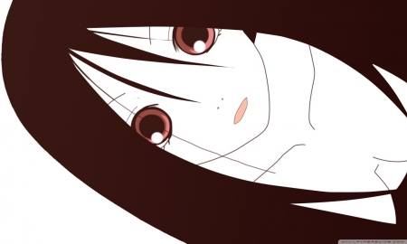 anime girl manga - red eyes, girl, anime, wallpaper, manga