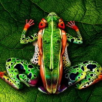 Body painting ~ The frog