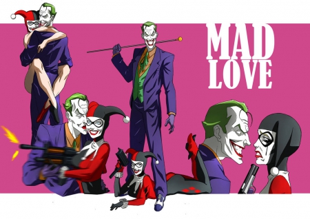 Mad Love - Harley Quinn, Joker, Comics, Villains, DC Comics, Superheroes