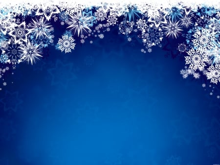 Snowflakes - winter, snowflake, snowflakes, blue, snow