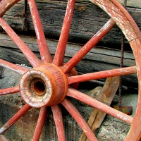 Old Wagon Wheel