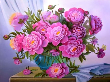 Bouquet of pink flowers