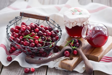 Cranberry Jam - cranberry, jam, red, photography, delicious