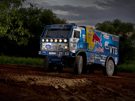 dakar kamaz truck - truck, kamaz, racing, hd, performance