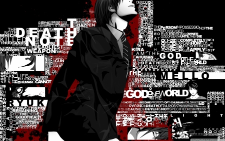 Death Note - death, light, note, anime, thriller